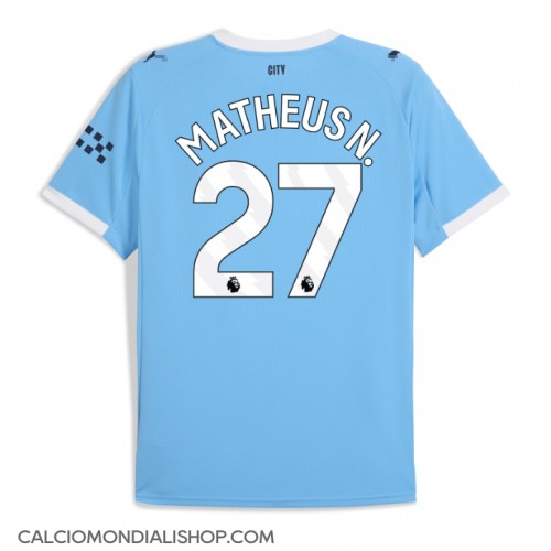 Maglie da calcio Manchester City Matheus Nunes #27 Prima Maglia 2025-26 Manica Corta